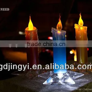 Acrylic Star Bottom LED Warmwhite Lighting Candle Wedding Party Decoration thumbnail-1