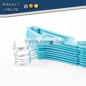A Shape Kids ABS Plastic Velvet Antiskid Hangers Flocking Clothes Hangers With Pulley,ABS,Nylon Villi,stainless Steel Hook thumbnail-4