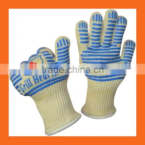 Heat Silicone BBQ Grill Oven Gloves thumbnail-4