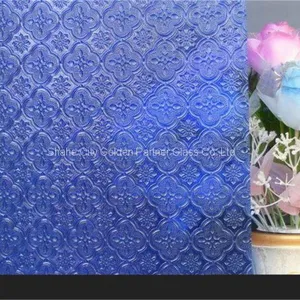 Clear/Bronze/Green/Blue/Grey Obscure Decorative Glass,Embossing Glass thumbnail-1