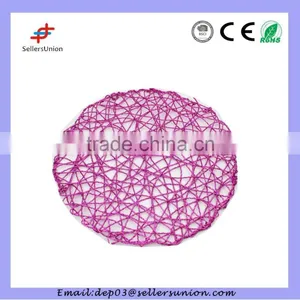 38cm Round Wholesale Vinyl pp Placemats for Restaurant thumbnail-1