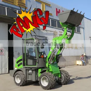 Shanghai Bauma Fair Popular HZM 908 Articulated Mini/small Wheel Loader for Sale With Rops/fops thumbnail-1