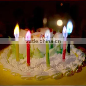 Romantic Coloured Flame Birthday Candle thumbnail-1