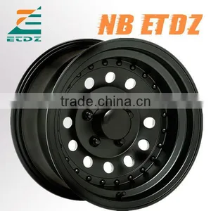 5 Lug 15*8.5 Black 4x4 Offroad Alloy Wheel thumbnail-1