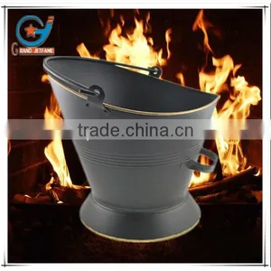 Fireplace Accessory Matt Black Duckbill 35.5 cm Coal Bucket With Handle thumbnail-1