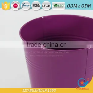 Metal Unique Powder Coated Colourful Flower Colorful Pots Colorful Garden Pots thumbnail-6