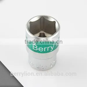 Berrylion Dual Color Surface 1/2" Hexagon Socket Cr-v Socket thumbnail-1