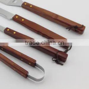 Stainless Steel BBQ Grilling Tool Set 4-Piece With Cutting Board thumbnail-6