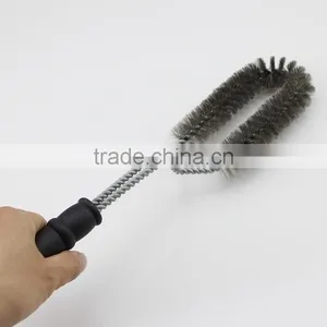 Deluxe Elliptical Head Stainless Steel Bristles BBQ Brush thumbnail-2
