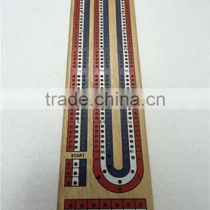 Wooden Cribbage With 3 Tracks thumbnail-1