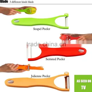 High Quality Kitchen Tools Three Functions In One Potato Peeler Apple Peeler Kitchen Knife WN013-001 thumbnail-3