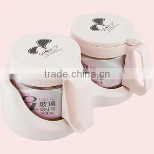 Glass Kitchen Seasoning Box Condiment Dispenser Set With Spoons thumbnail-3