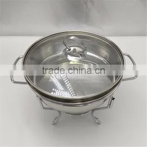 3.5L Mini Stainless Steel Round Chafing Dish for Buffet thumbnail-5