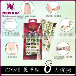 24pcs New Design Watertransfer Decorated Glitter Nail Sticker thumbnail-4