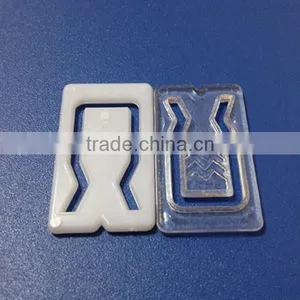 High Quality Square Transparent Plastic Shirt Clip Factory thumbnail-2