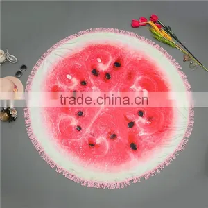 Custom Printed Good Quality Round Towel Printed Many Color Round Beach Towel thumbnail-1