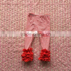 2016 Hot Sale Baby Stripe Fuller Ruffles Icing Pants Baby Icing Leggings thumbnail-4