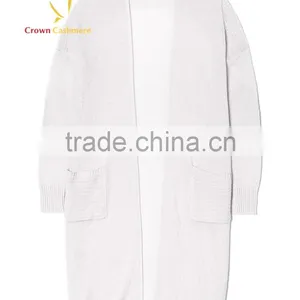 White Long Womens Cardigan in China thumbnail-4