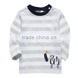 Open Shoulder Organic Cotton Baby Boy t Shirt thumbnail-3