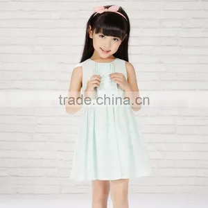 Baby Girl Casual Light Blue Girl Dress Baby Girl Birthday Dresses Hot Sale thumbnail-1