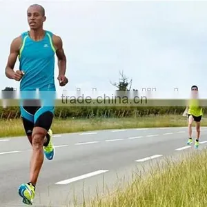 Custom CoolMax Dryfit Moisture Wicking Sleeveless Running Shirts for Men thumbnail-2