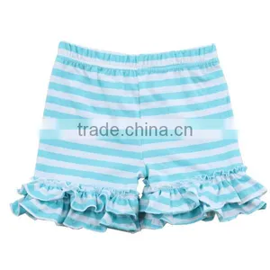 2017 Childrens Boutique Clothing Stripe Ruffle Shorts Cotton Shorts Kids thumbnail-1