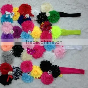 Shabby Rose Headband Baby Headband Infant Hedband Wholesale thumbnail-1