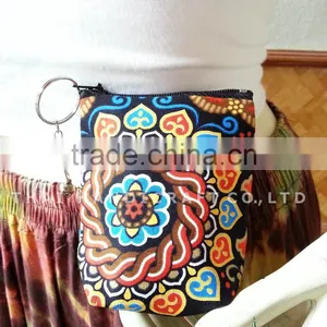 Thai Cotton Handmade Coin Bag. thumbnail-1