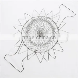 2016 New Arrival Hot Sale Foldable Steam Rinse Strain Fry Chef Basket Strainer Net Kitchen Cooking Too thumbnail-6