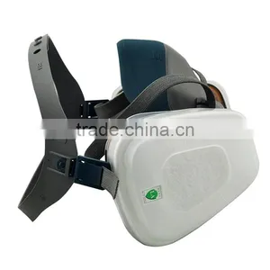 3M 6502QL Dust Poison Respirator Protection Paint Pesticide Formaldehyde Odor Double Filter Box Anti - Virus Masks thumbnail-2