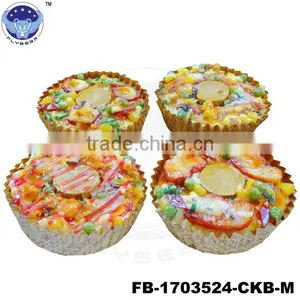 Pizza Cream Fruit Cake Accessories Fake Food Simulated Food Models Toys for Kids thumbnail-1