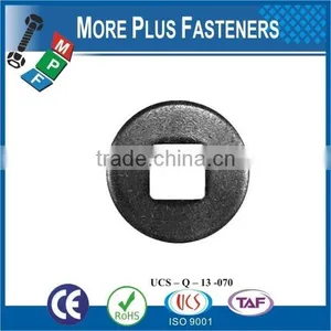 Made in Taiwan Carbon Steel High Quality Square Hole Flat Carriage Bolt Washer thumbnail-2