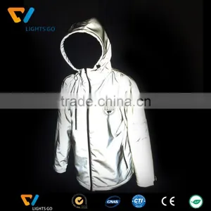 2017 hi Vis Outdoor Safety Cycling Waterproof Rain Reflective Jacket thumbnail-2