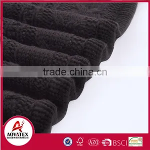 Wholesale Acrylic Crocheted Kint Double Layer Sherpa Blanket thumbnail-5