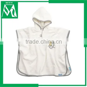 Organic Bamboo Kids Hooded Poncho Towel Hooded Changing Robe thumbnail-1