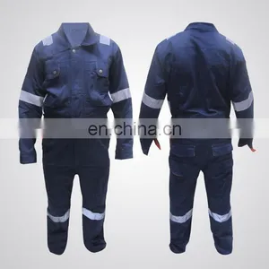 Cheap 100% Cotton Fire Retardant Coverall for Safety Protective Overall thumbnail-2