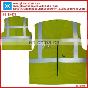 Reflective Purple Vest With Zipper,purple Safety Reflective Vest With Pockets, Safety Purple Vest thumbnail-1
