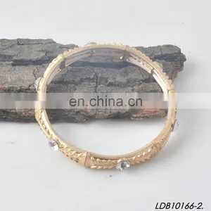 Gold Silver Crystal Stretch Bracelet thumbnail-1
