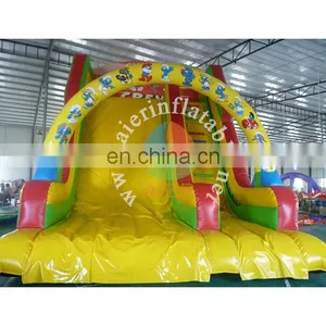 Latest Inflatable Slide Adult Outdoor Dry Slide Smurfs Printing Inflatable Dry Slide for Wholesale Price thumbnail-1