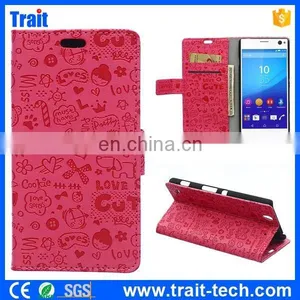Hot New Products for 2015 Leather Case for Sony Xperia C4,leather Case Mobile thumbnail-4