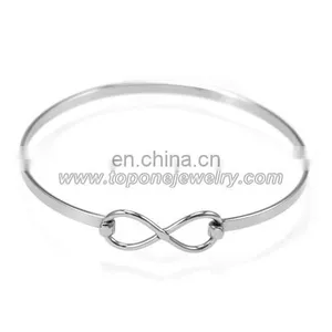 Cheap Wholesale Stainless Steel Infinity Women's Bangles Jewelry Gifts thumbnail-5