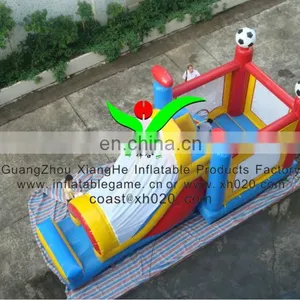 Hot Sale Commercial Grade PVC Tarpaulin Brand New CO150 Inflatable Soccer Bouncer Combo thumbnail-1