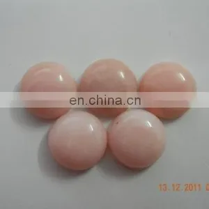 AAA High Pink Peruvian Opal Gemstone Cabochon Wholesale Price/Round Shape Pink Opal Cabochon/Hot Pink Opal Stone thumbnail-1