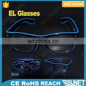Promotion Gift Best Wholesale Items 10 Colors Available Glow Orange EL Led Light Glasses Party thumbnail-4