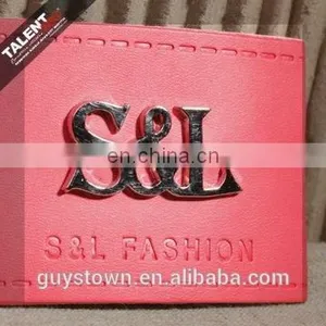 Custom Private Brand Jeans Genuine Leather Patch With Metal Logo thumbnail-5