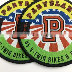 High Quality Apparel Accessory Cotton Woven Patch/ Eng Woven Labels for Garment thumbnail-5