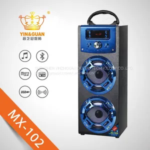 Wooden Portable Bluetooth Speaker With Karaoke FM Function thumbnail-2