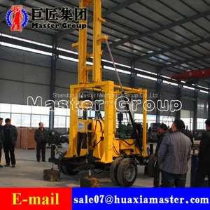 XYX-3 Wheeled Hydraulic Core Drilling Rig Wheels Portable Drilling Machine thumbnail-3