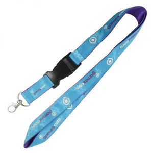 Top Quality Fashion Polyester Custom Logo Double Layer Satin Lanyard Polyester Lanyard With Sublimation Satin Lanyard thumbnail-3