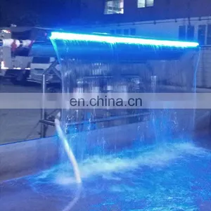 Outdoor Acrylic Artificial Garden Stainless Steel Waterfall Blade Cascade thumbnail-6